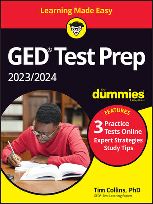cover image of GED Test Prep 2023 / 2024 For Dummies with Online Practice
